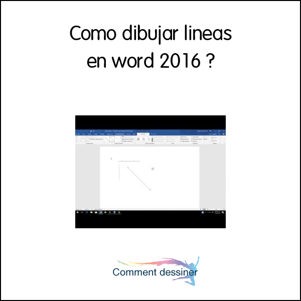 Como dibujar lineas en word 2016